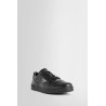 black downtown leather sneakers