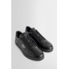 black downtown leather sneakers