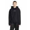 hooded upsidedown sweatshirt