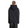 hooded upsidedown sweatshirt