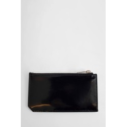 black leather card holder