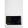 black leather card holder