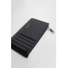 black leather card holder