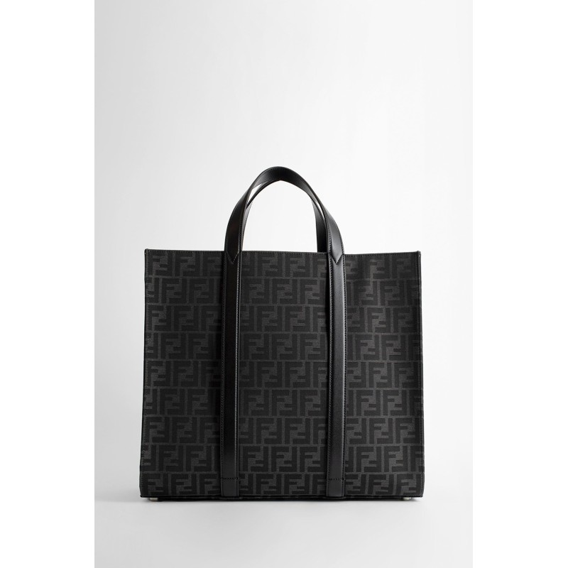 ff jaquard fabric shopper bag