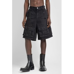 multipocket cargo denim shorts