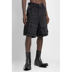 multipocket cargo denim shorts