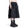 gathered ruffled tulle skirt