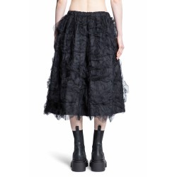 gathered ruffled tulle skirt