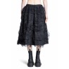 gathered ruffled tulle skirt