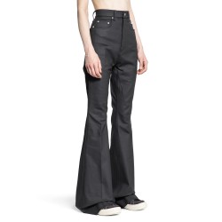 bolan bootcut in coated stretch denim