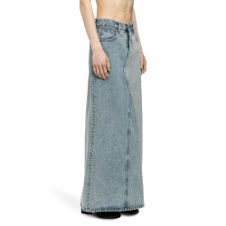 5 pocket long denim skirt