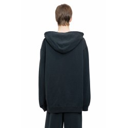 spliced zip-up hoodie