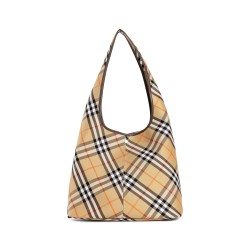 canvas check hobo bag