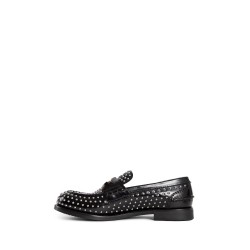 studded leather penny loafers