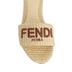 signature raffia slides