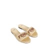 signature raffia slides