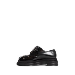 heart toe platform lace-up grommet brogues