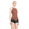 basic rib tank in viscose silk rib jersey