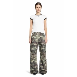 camo cotton cargo trousers