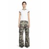 camo cotton cargo trousers