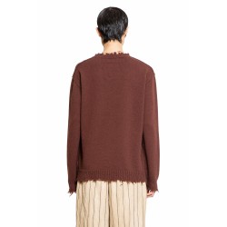 frayed cashmere sweater