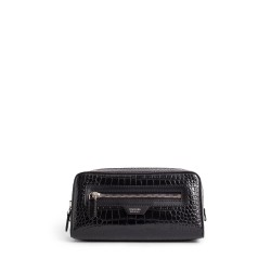 crocodile print toiletry case