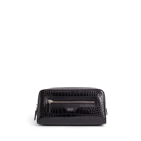 crocodile print toiletry case