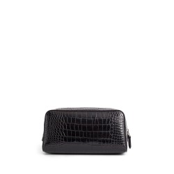 crocodile print toiletry case