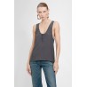 quarter-button tank top