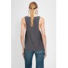 quarter-button tank top