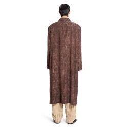 celia long linen coat