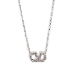 crystal vlogo necklace