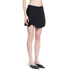 destroyed pleated mini skirt