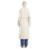 tumbled cotton silk trench coat