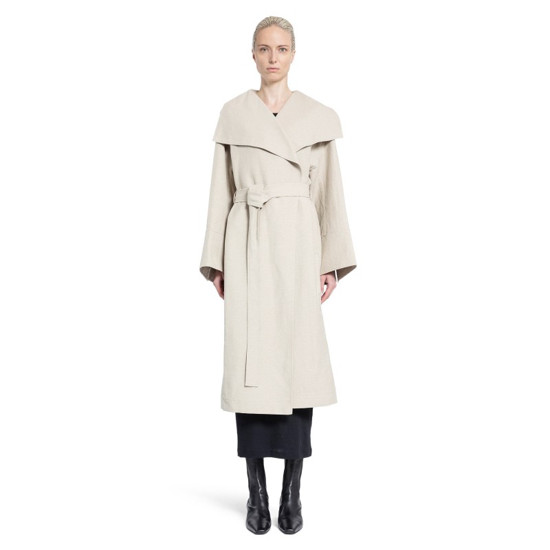 signature linen blend coat