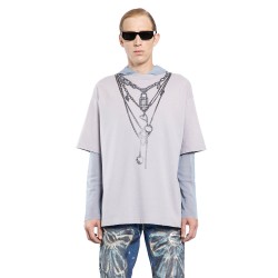 layered mesh t-shirt