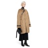 mohair coat with detachable leather neck strap