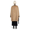 mohair coat with detachable leather neck strap