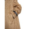 mohair coat with detachable leather neck strap