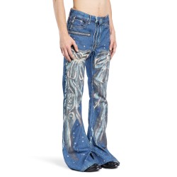 tromp l'oeil airbrush bow jeans