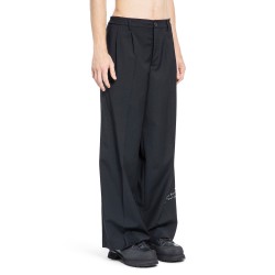 printed wide leg trousers