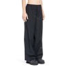 printed wide leg trousers