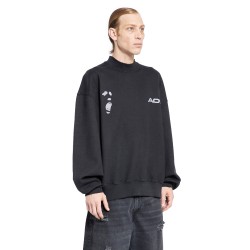 mock neck logo sweatshirt