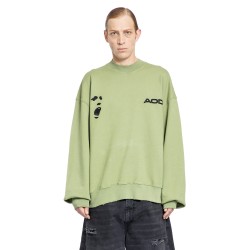 mock neck logo sweatshirt