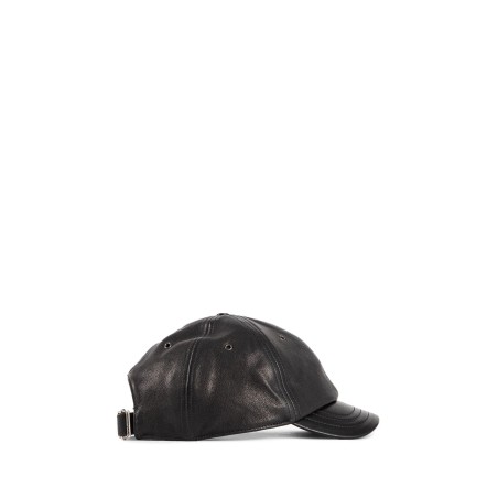 leather baseball cap