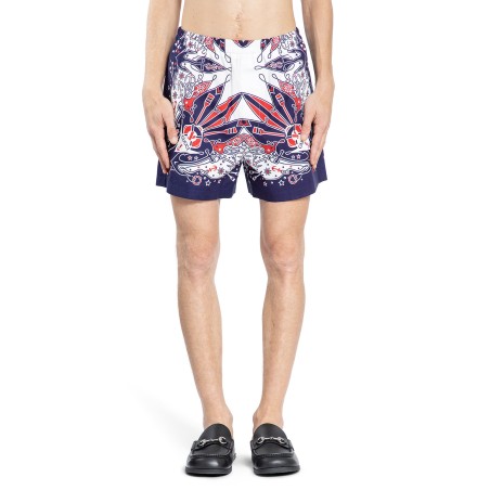 gucci bandana print cotton shorts