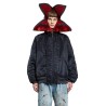 petal mouth hood bomber jacket