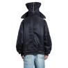 petal mouth hood bomber jacket