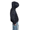 petal mouth hood bomber jacket