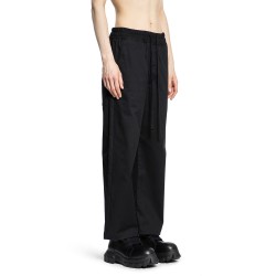 stretch cotton gabardine drawstring trousers